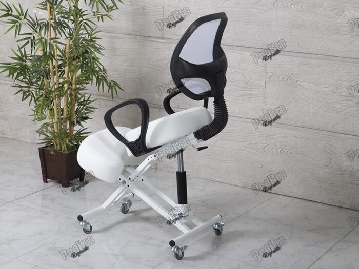 Amortisörlü Dik Duruş Sandalyesi  Arkalıklı - Beyaz