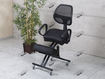 Amortisörlü Dik Duruş Sandalyesi  Arkalıklı - Siyah