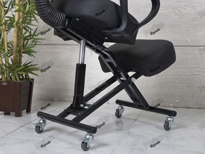 Amortisörlü Dik Duruş Sandalyesi  Arkalıklı - Siyah